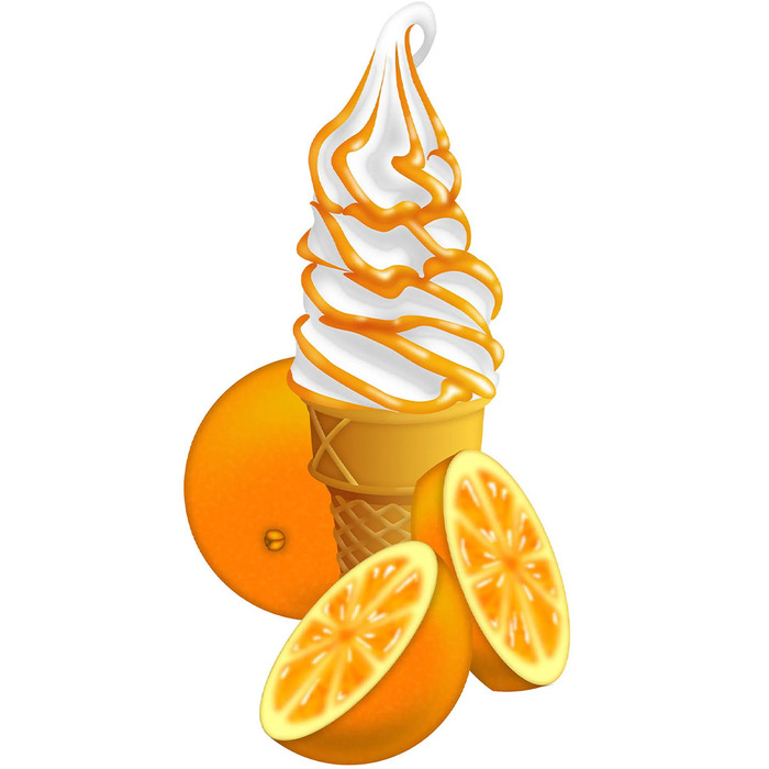 Stripe smaksyrup mjukglass | Tropical Orange