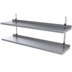 Rostfri vägghylla SR 2TP | 1200x300mm (1)