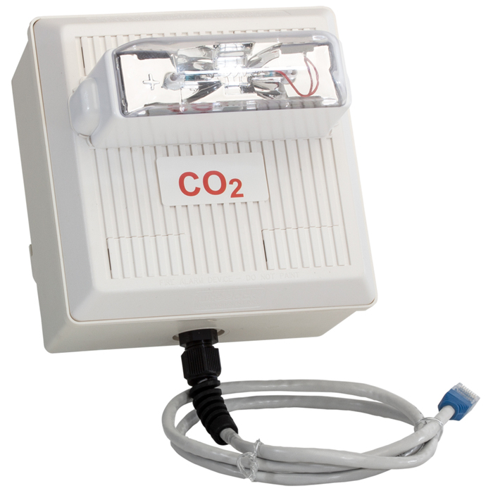 Horn/Strobe 0454 för utomhusbruk koldioxidlarm