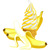 Stripe smaksyrup mjukglass | Banan