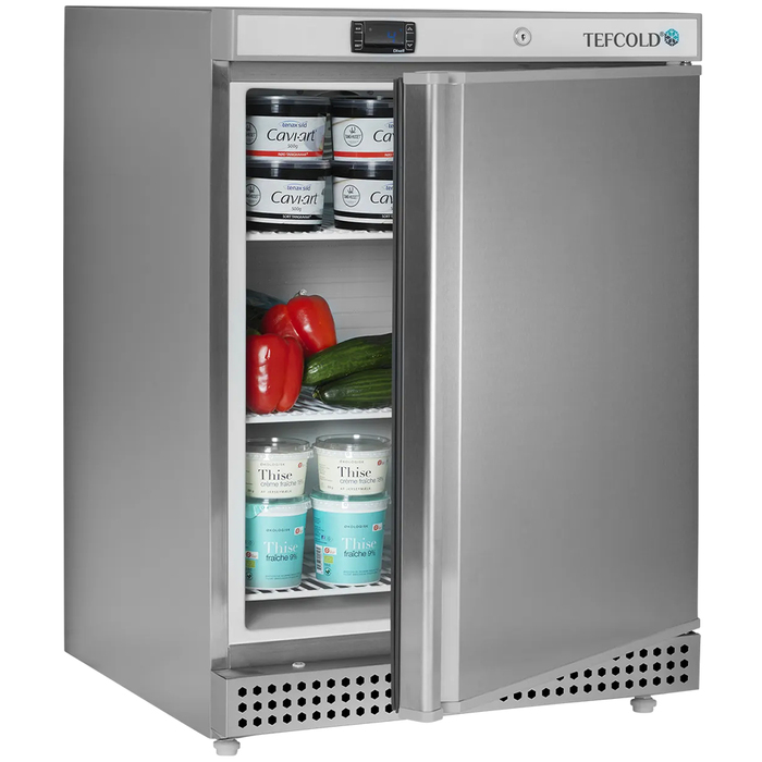 Kylskåp i rostfritt stål UR200S (3)