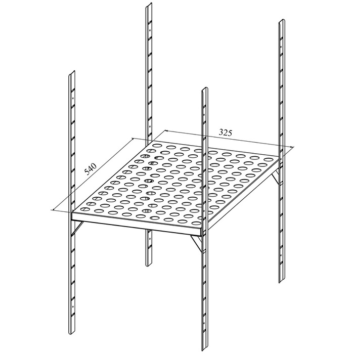 Kylbänk VLE 1631 | 1 låda + 3 skåp (4)
