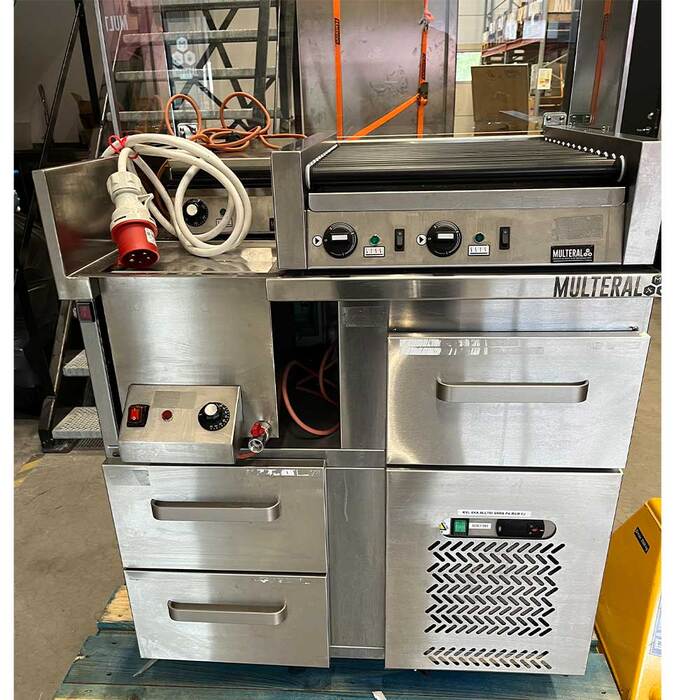 Komplett korvmodul S/900, klämgrill, korvkok, rullgrill (1)