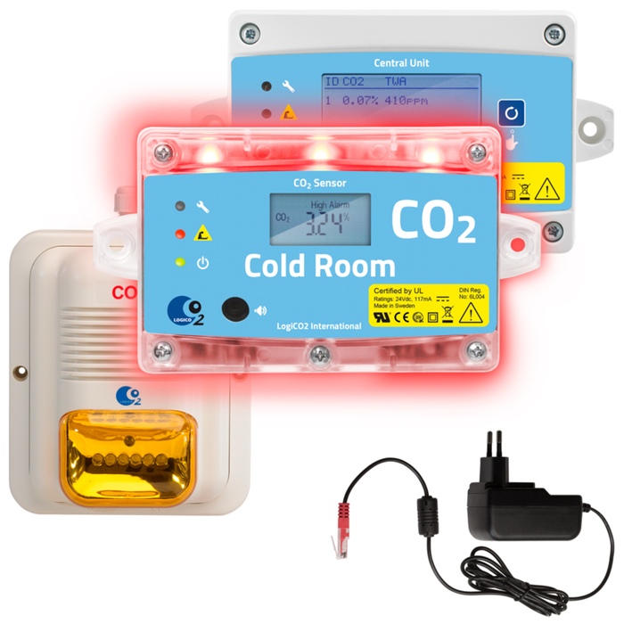 Koldioxidlarm Cold Room för kyl-och frysmiljöer 3349