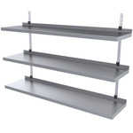 Rostfri vägghylla SR 3TP | 1600x300mm (1)