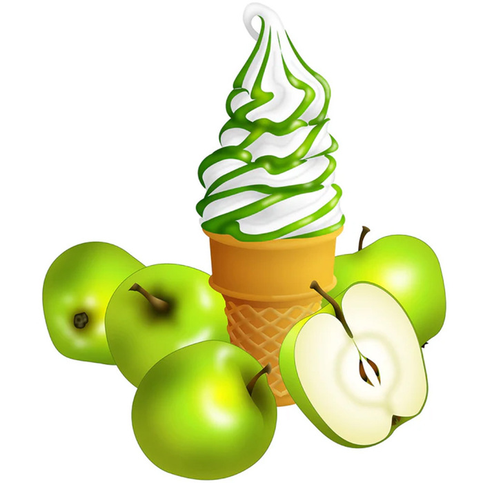 Stripe smaksyrup mjukglass | Äpple