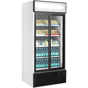 Displaykyl / flaskkyl FSC891S med skjutdörrar (1)