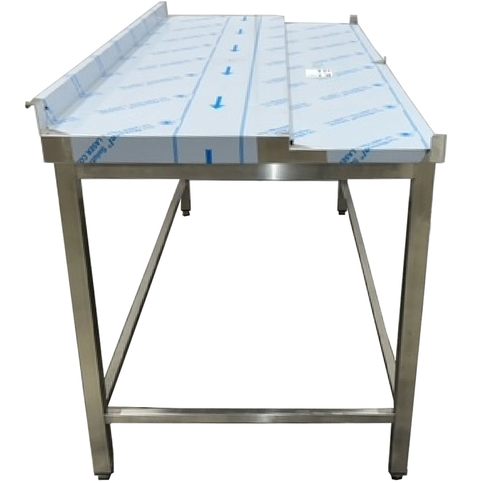 Rostfritt styckbord för 2 polyetenskivor (1)