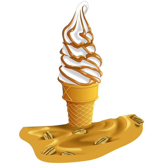 Stripe smaksyrup mjukglass | Pekannöt