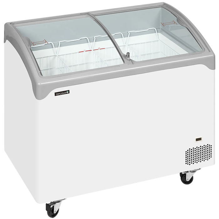 Glassfrys med välvda skjutlock NIC301SCEB | 218L (2)