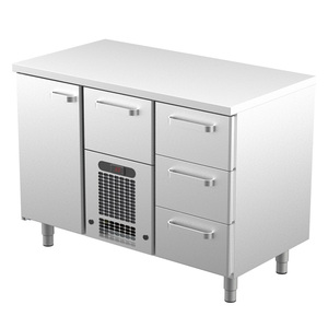 Kylbänk VLE 1214 | 4 lådor + 1 skåp (1)