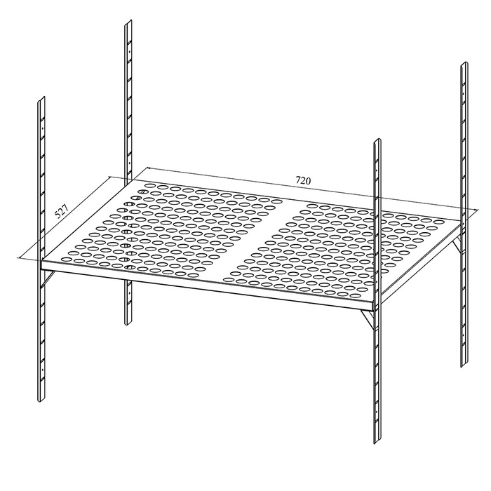 Kylbänk VLE 2041 | 1 låda + dubbla skåp (5)