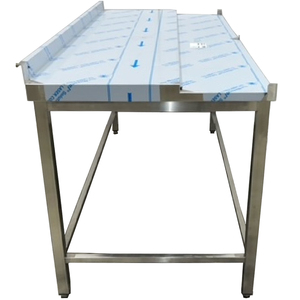 Rostfritt styckbord för 2 polyetenskivor (1)