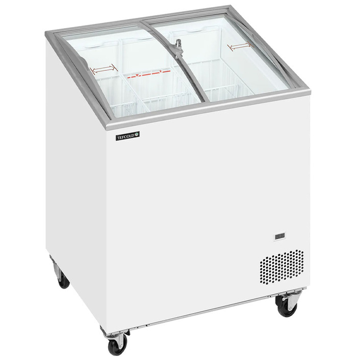 Glassfrys välvt skjutlock IC202SCEB | 157L (2)