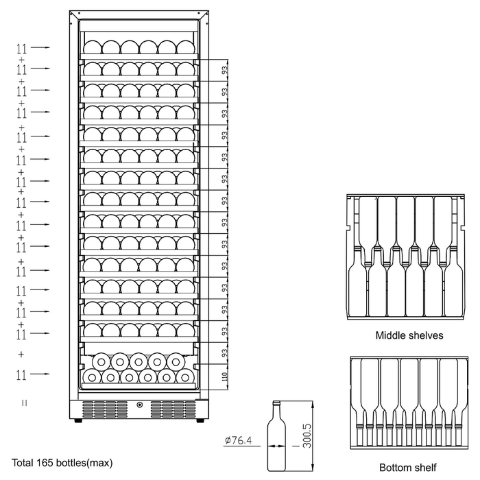 Vinkyl TFW400-F | Svart | 1 zon (5)