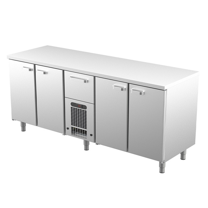 Kylbänk VLE 2041 | 1 låda + dubbla skåp (1)