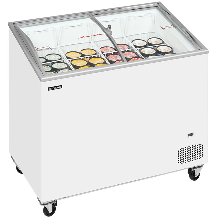 Glassfrys med välvt skjutlock IC301SCEB | 230L (1)