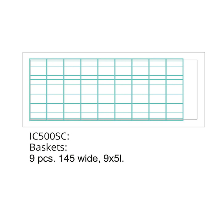 Glassfrys med glaslock IC501SC | 430L (5)