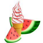 Stripe smaksyrup mjukglass | Vattenmelon