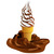 Stripe smaksyrup mjukglass | Choklad