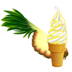 Stripe smaksyrup mjukglass | Ananas