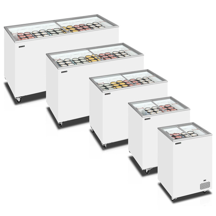 Glassfrys med glaslock IC501SC | 430L (6)