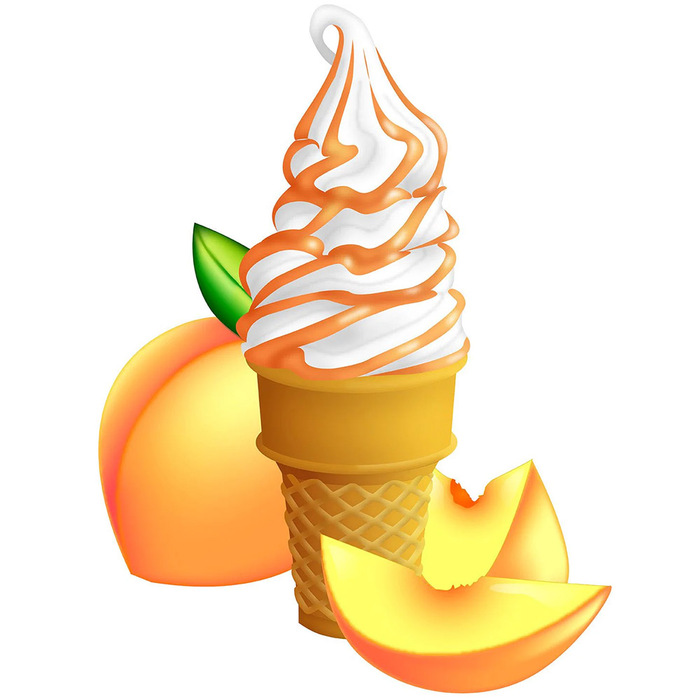 Stripe smaksyrup mjukglass | Persika