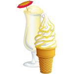 Stripe smaksyrup mjukglass | Pina Colada